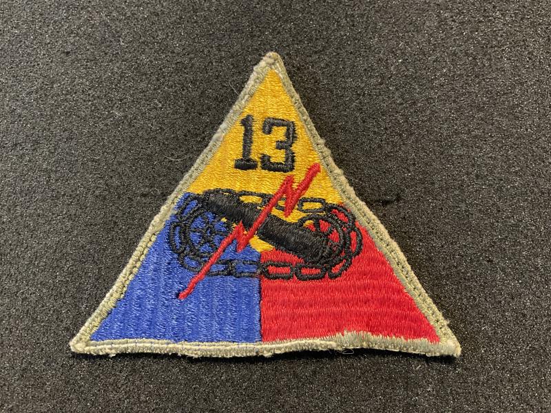 Gradia Militaria - WW2 U.S 13th Armoured Division (Black Cats) patch