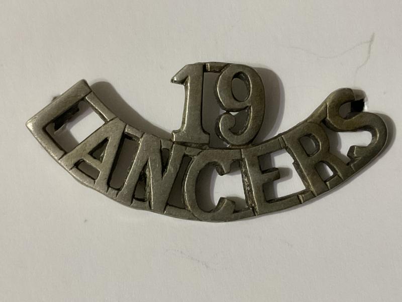 Gradia Militaria - Indian Army 19th Lancers (Fanes Horse) shoulder title