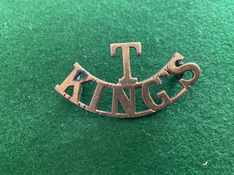 Gradia Militaria - WW1 T/KINGS (Kings Liverpool Territorial Batt ) title.
