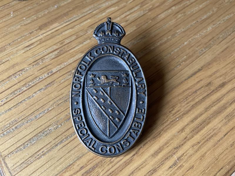 Gradia Militaria - WW1 Norfolk Constabulary Special Constable lapel badge