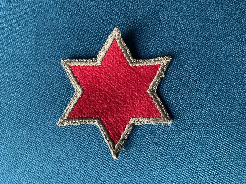 Gradia Militaria - WW2 U.S Army 6th Infantry Division Green back patch