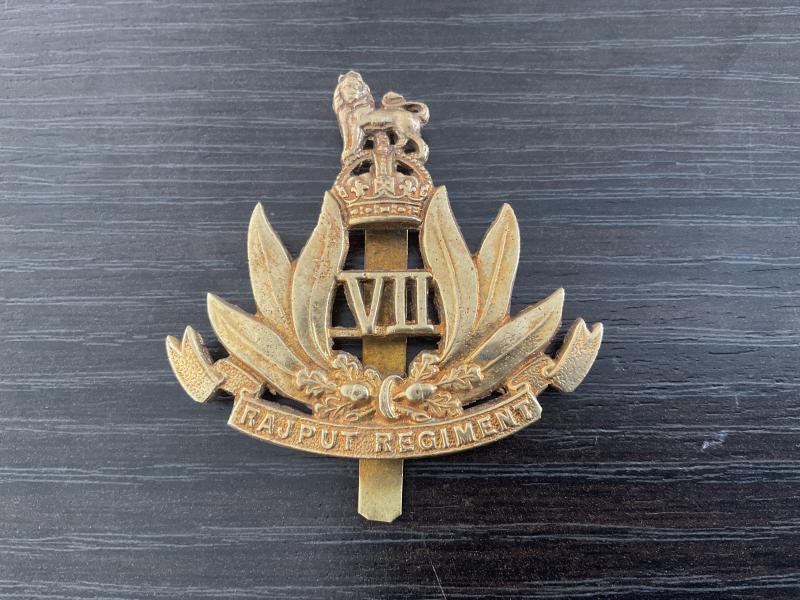 Gradia Militaria - WW2 7th Rajput Regiment cap badge.