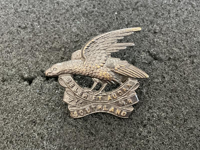 Gradia Militaria - WW1 N.Z 7th Southlands Mounted Rifles Bronze O.S.D collar