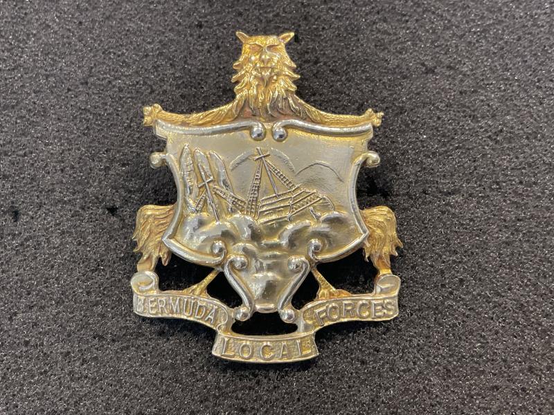 Gradia Militaria - Bermuda Local Forces cap badge, circa 1951-65