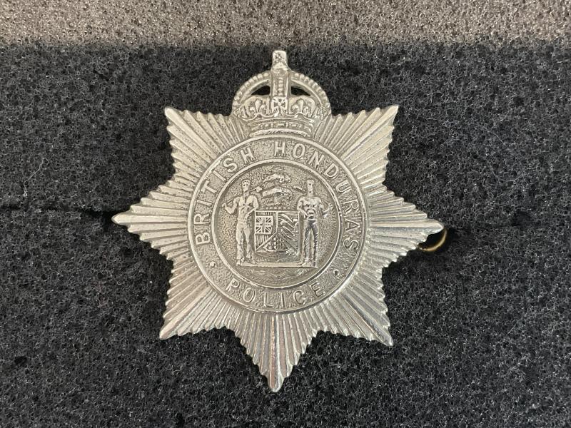 Gradia Militaria - K/C British Honduras Police cap badge.