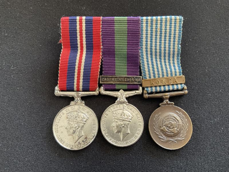 Gradia Militaria - Miniature Palestine 1945-48 bar GSM, WW2 & Korea group.