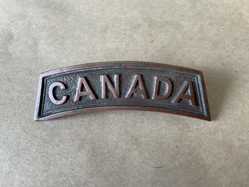 Gradia Militaria - WW1 CANADA nationality title by R.J INGLIS.