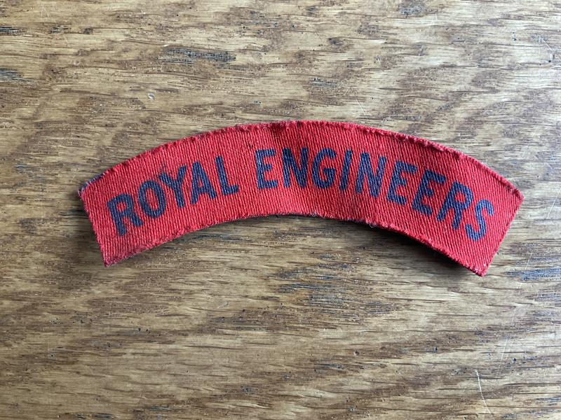Gradia Militaria - WW2 Printed ROYAL ENGINEERS Shoulder Title