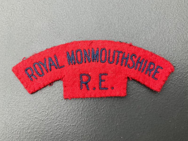 Gradia Militaria - Royal Monmouthshire Royal Engineers shoulder title.