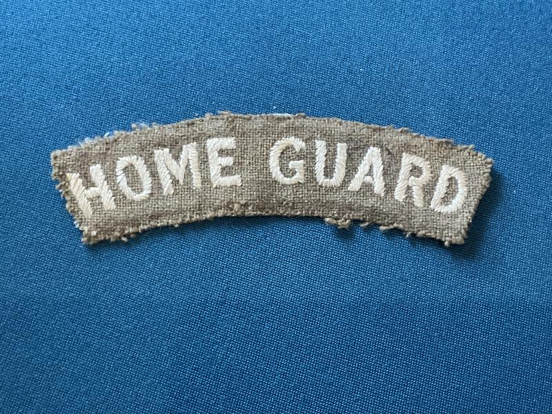 Gradia Militaria - WW2 HOME GUARD wool backed shoulder title
