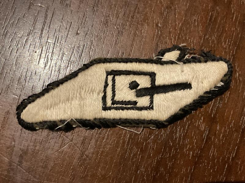 Gradia Militaria - WW2 Royal Tank Regiment cloth sleeve badge