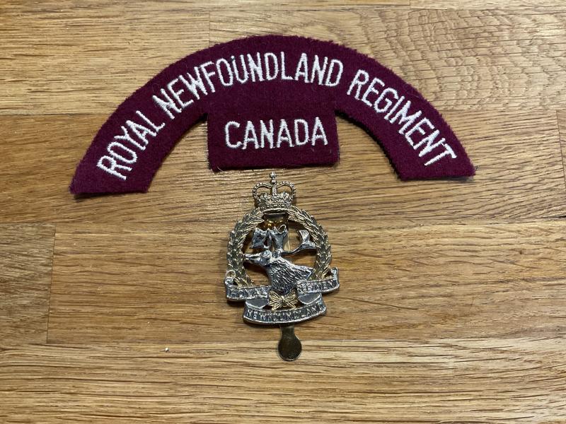 Gradia Militaria - Royal Newfoundland Regiment of Canada cap badge & title.