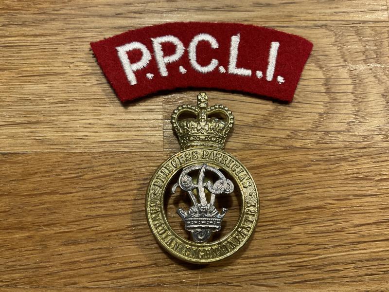Gradia Militaria - Princess Patricias Canadian Light infantry cap badge & title