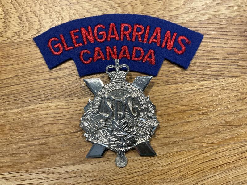 Gradia Militaria - The Stormont, Dundas & Glengarry Highlanders cap badge & title.