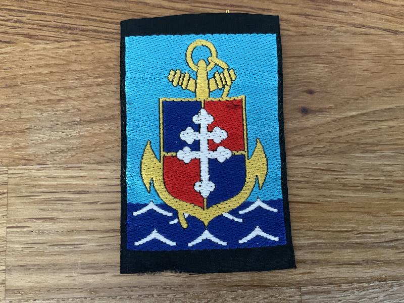 Gradia Militaria - French 9th Marine Artillery Brigade (9e B.I.Ma) sleeve badge.
