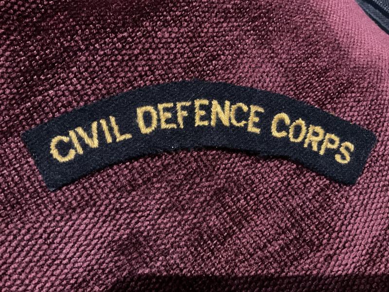 Gradia Militaria - CIVIL DEFENCE CORPS (Malta) cloth shoulder title