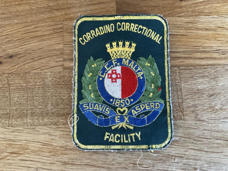 Gradia Militaria - Malta Corradino Correctional Facility sleeve patch.