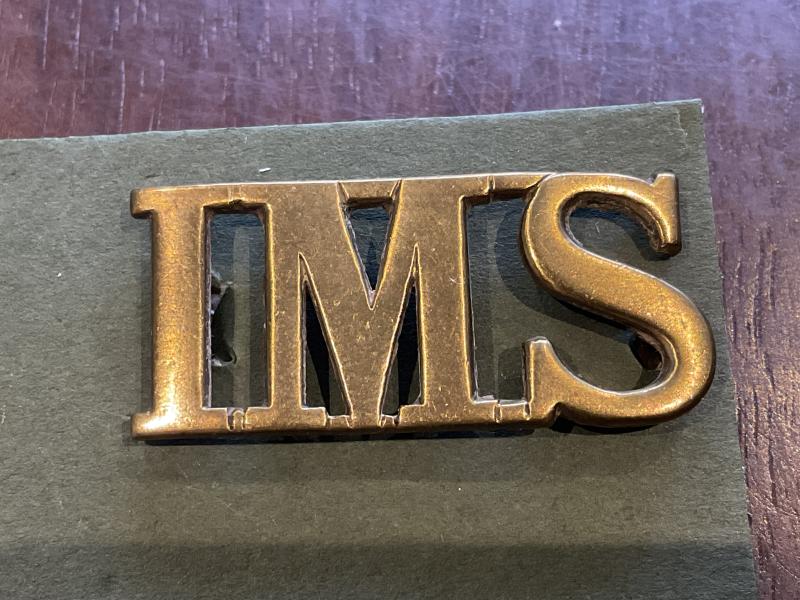 Gradia Militaria - Indian Medical Service (IMS) 1896–1943 shoulder title