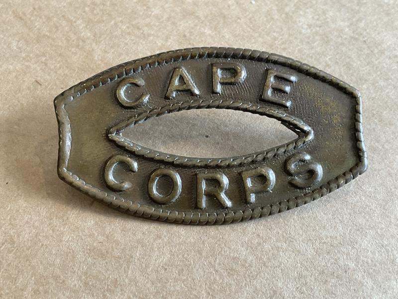 Gradia Militaria - WW1 Cape Corps brass shoulder title
