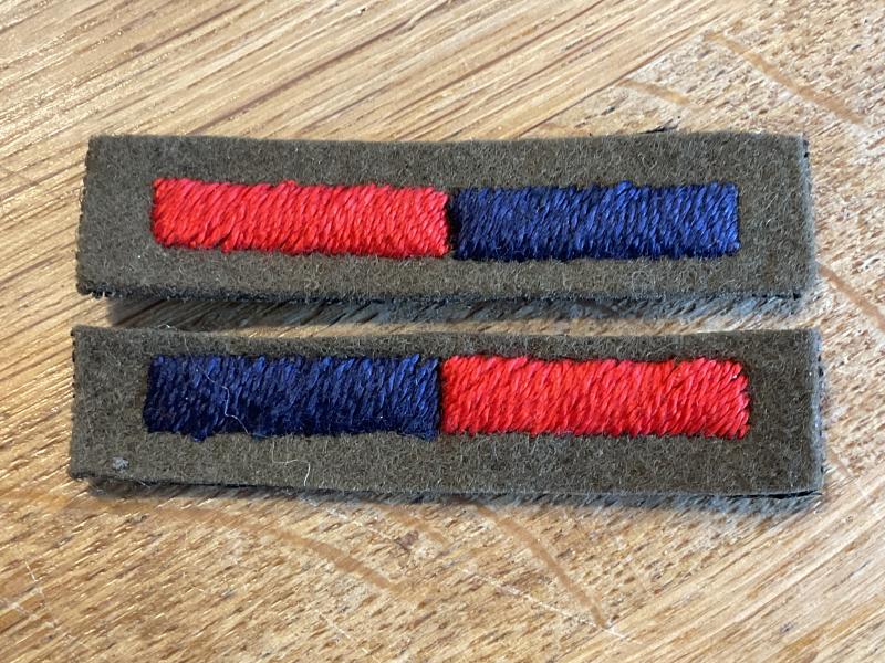 Gradia Militaria - WW2 R.E. & R.A. cloth Arm of Service battledress badges