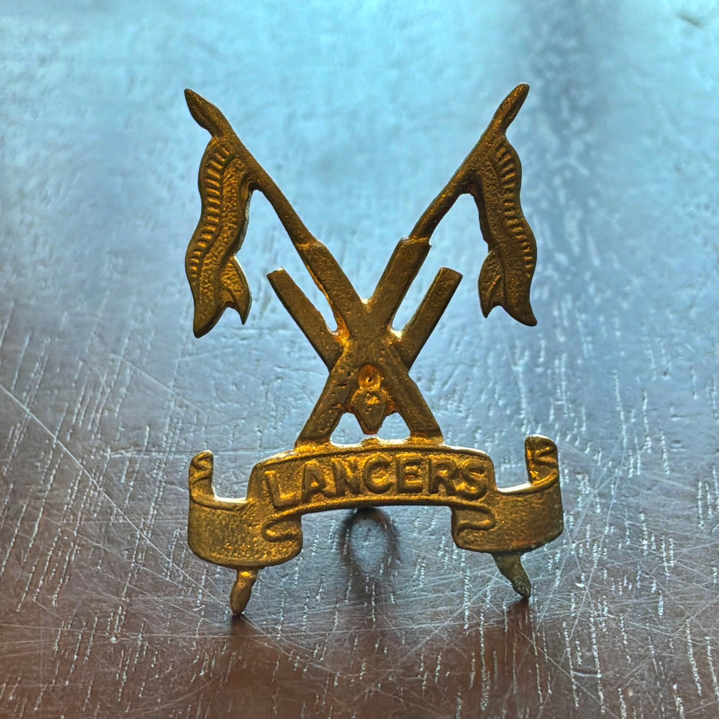 British Indian Army 15th Lancers cap badge (1920-45)