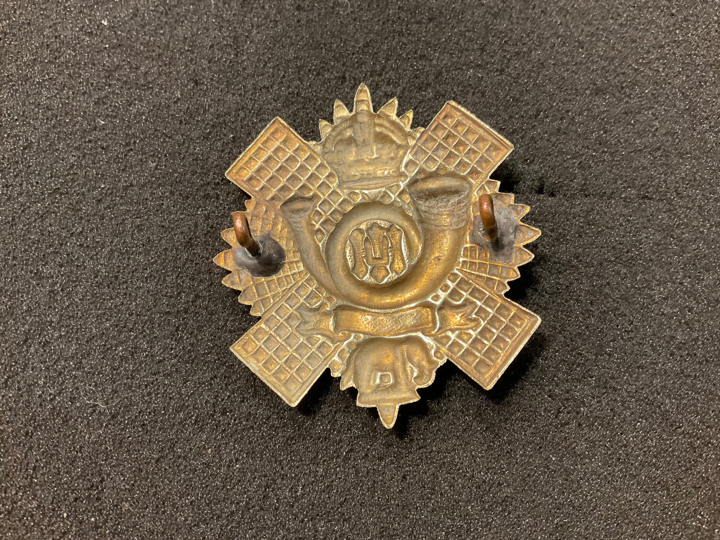 Highland Light Infantry Territorials Glengarry badge back