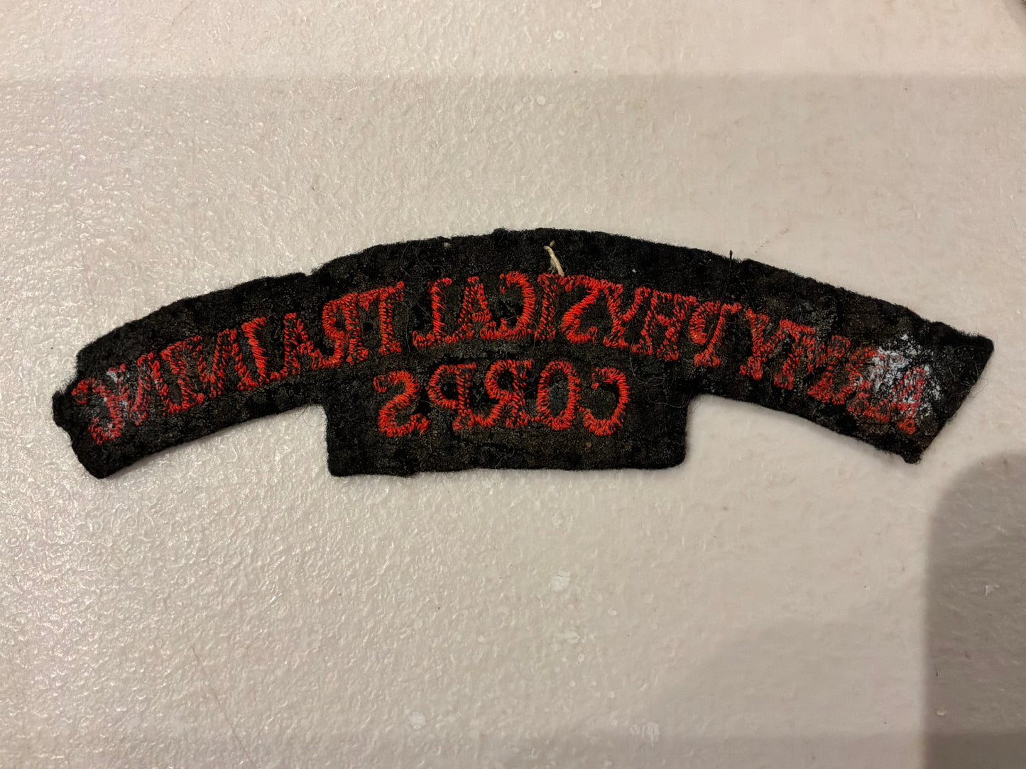 WW2 British Army Physical Training Corps shoulder title.