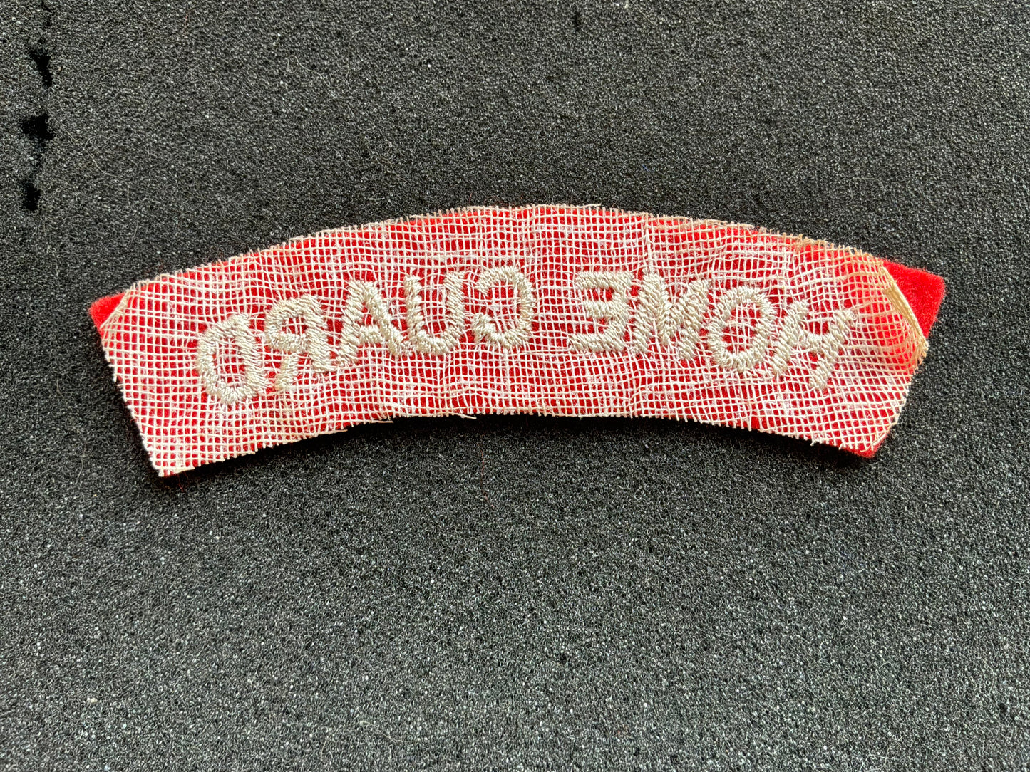 HOME GUARD red wool post war title (1952-57)