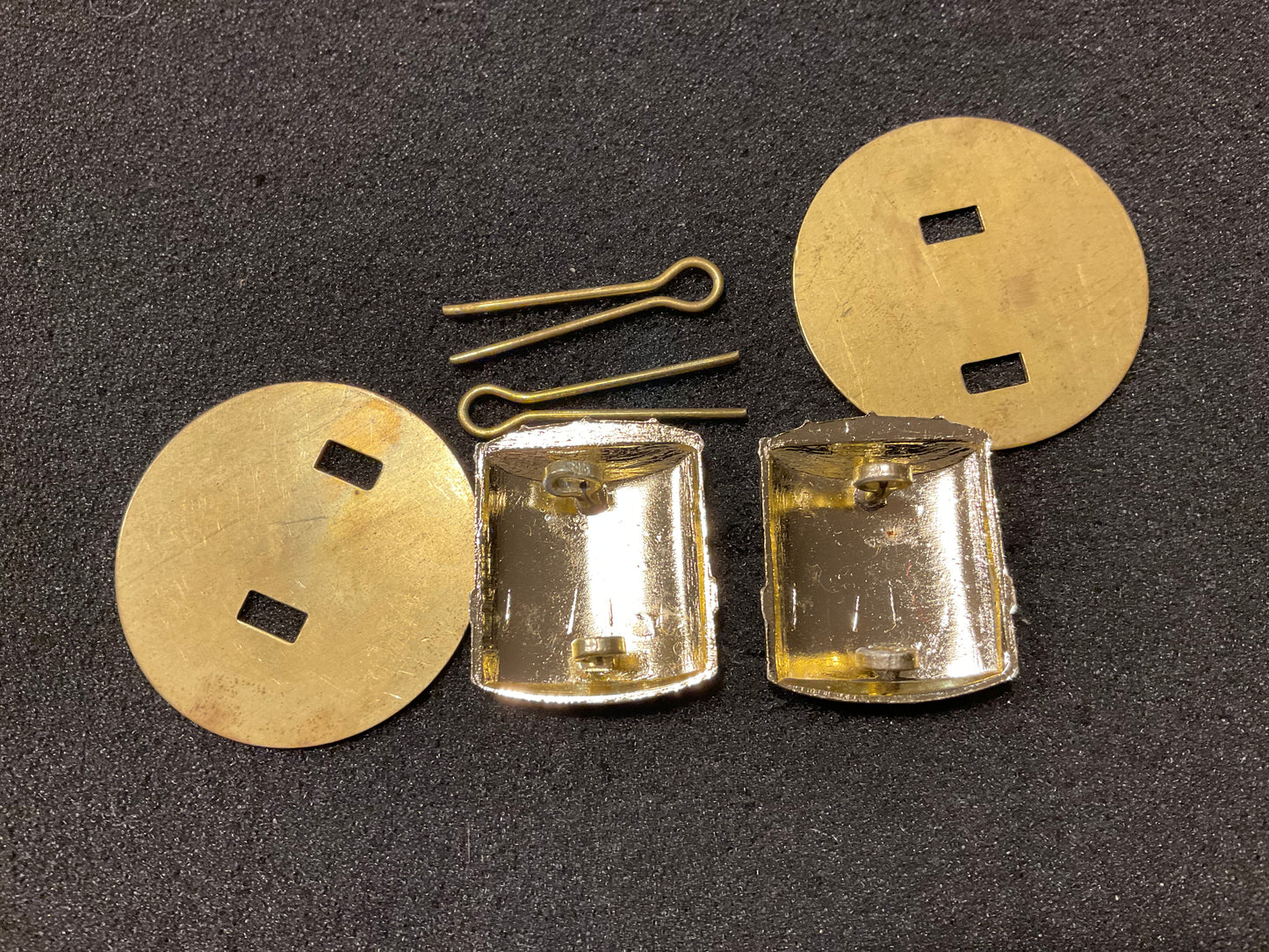 Anodised British Army Drummers trade badges