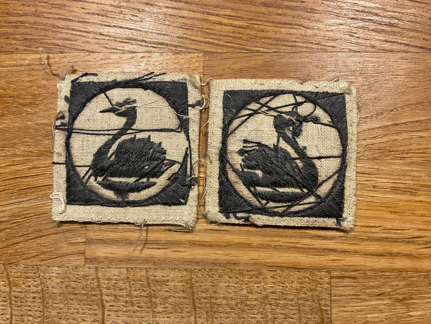 51st Independent Infantry Brigade formation signs, facing pair.