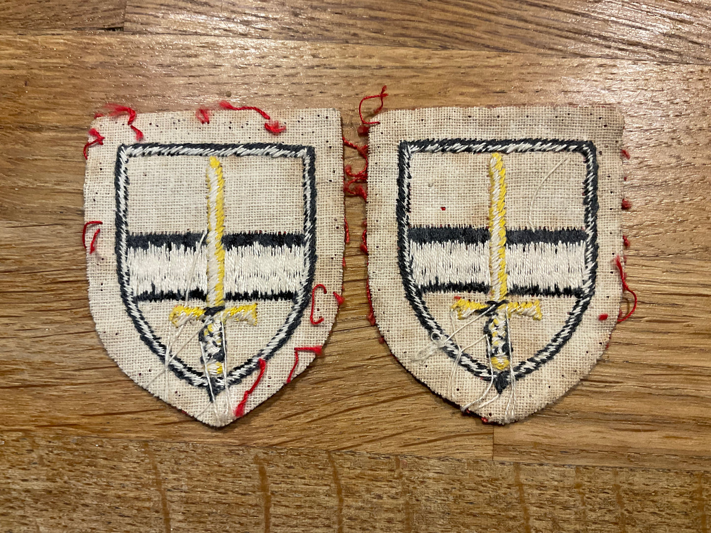 British Army Territorial troops (1950s) formation signs.