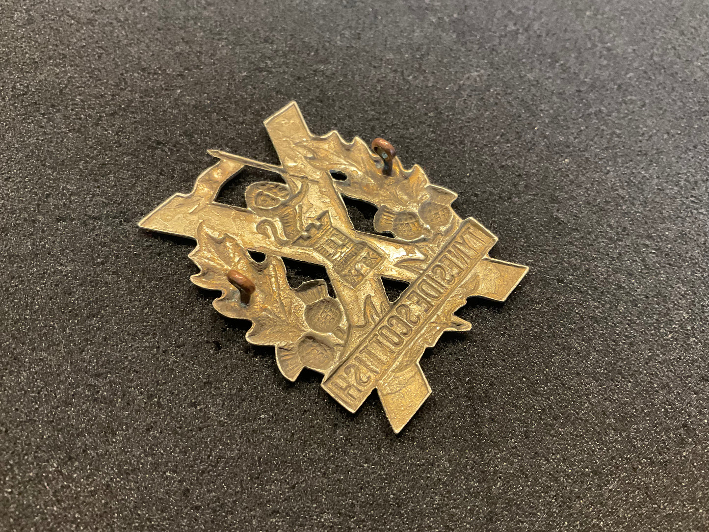 WW1 Tyneside Scottish, lion inside in raised tower.