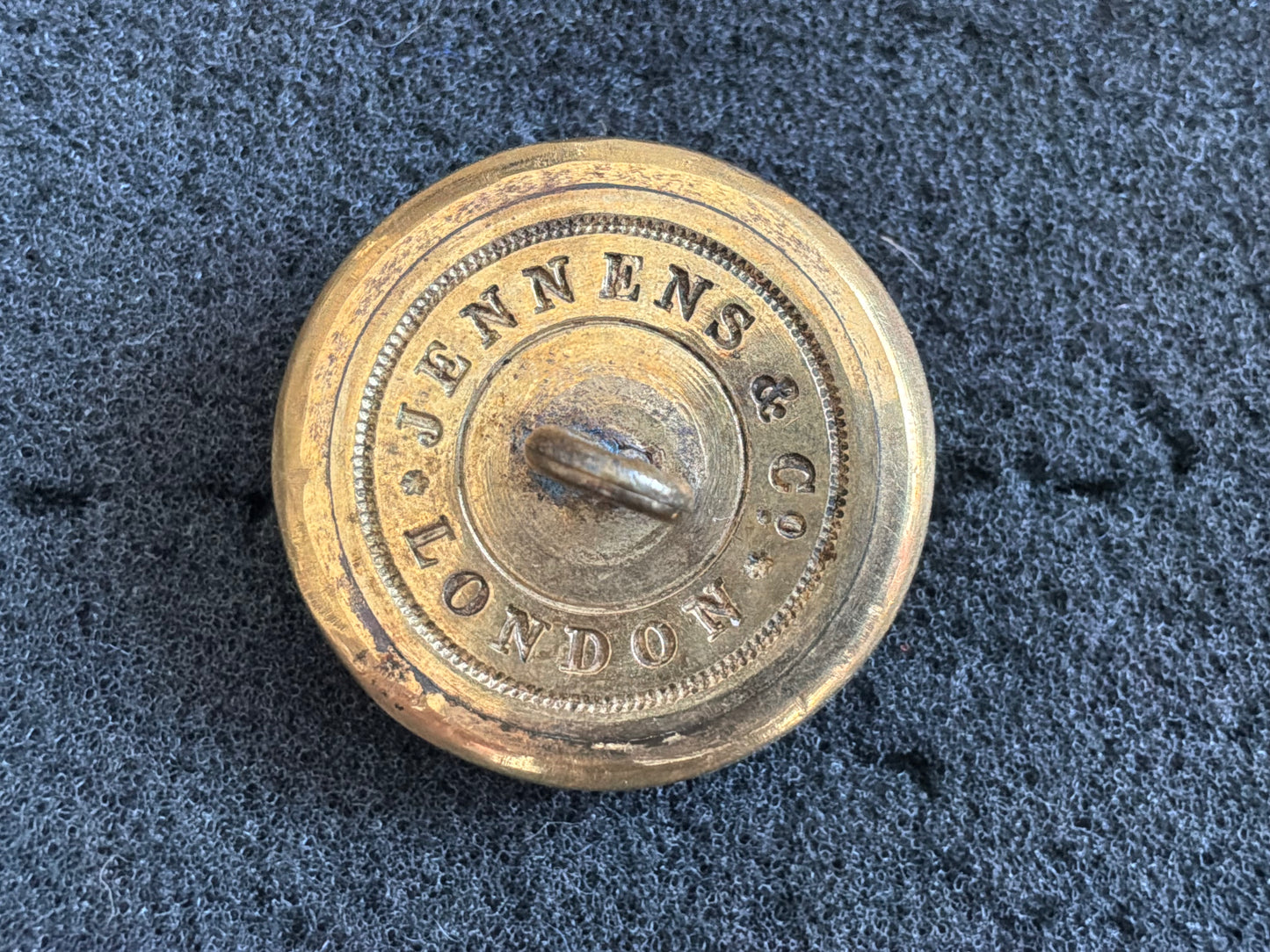 14th Regiment of Foot (Buckinghamshire Regiment) — Victorian Officer’s Large Gilt Tunic Button, by Jennens & Co., London
