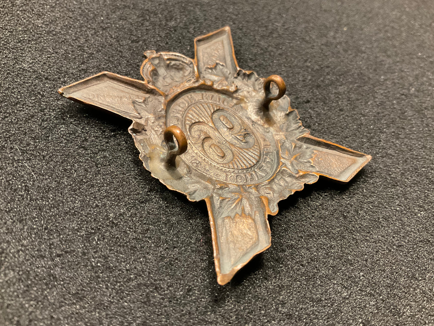 WW1 CEF 96th Battalion (Canadian Highlanders) cap badge by DINGWALL.