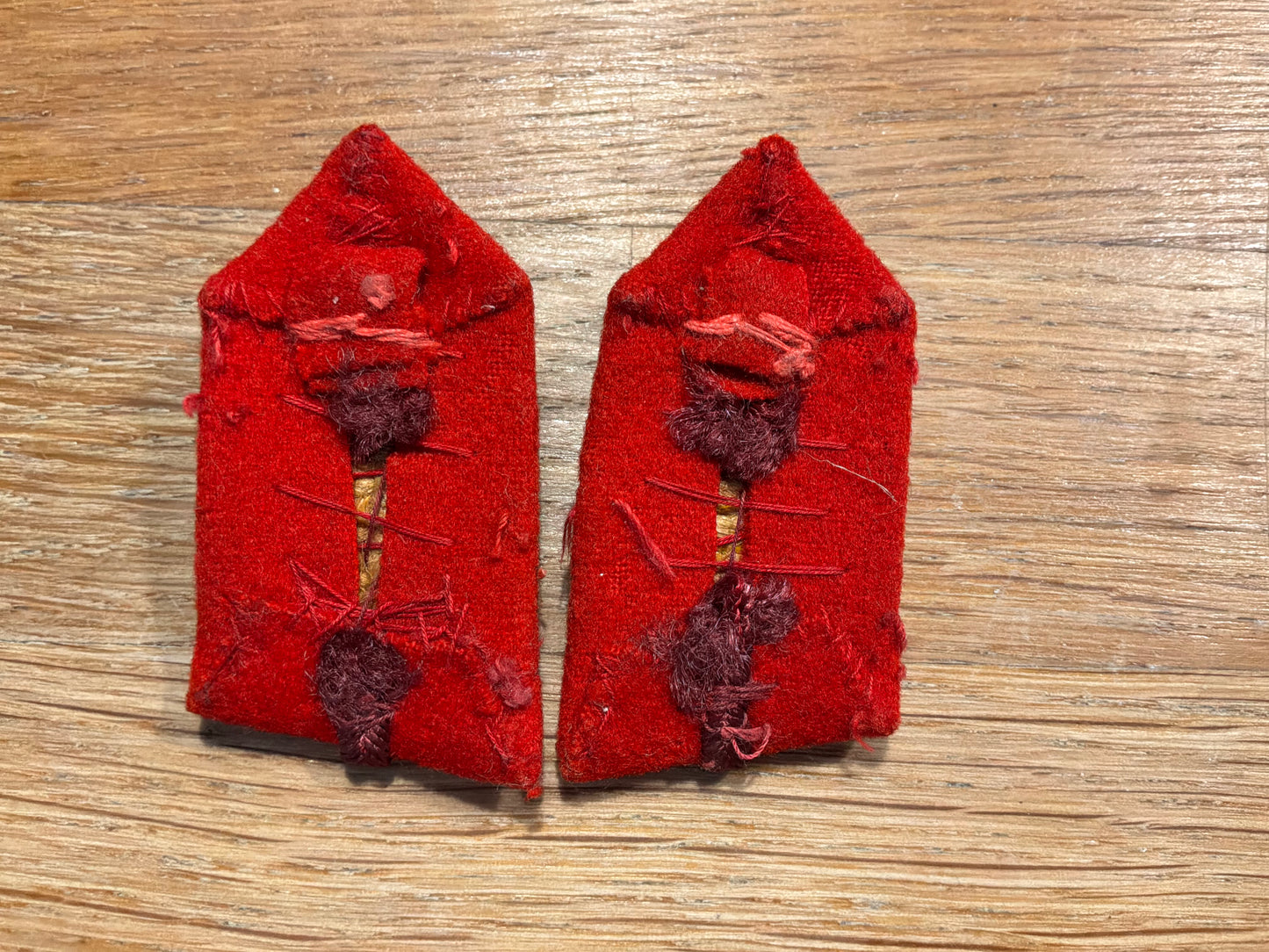 WW2 (GRVI) Staff Officers collar gorget patches.