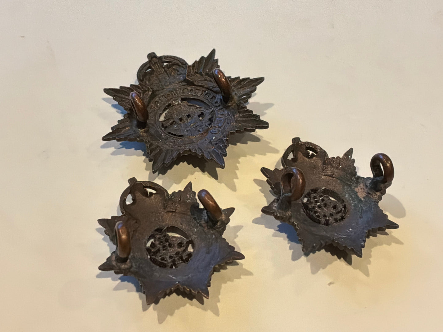 British Indian Army Service Corps, field service cap & collars 1923-35.