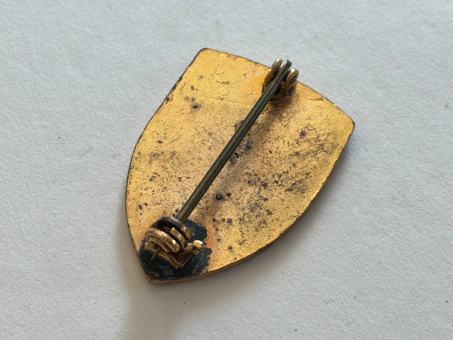 WW2 US Army Allied Airborne enamel DI Badge with brooch back fixing