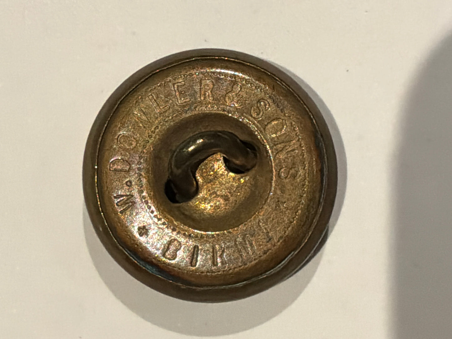 Victorian 12th (Prince of Wales’s Royal) Lancers large 22mm brass button.