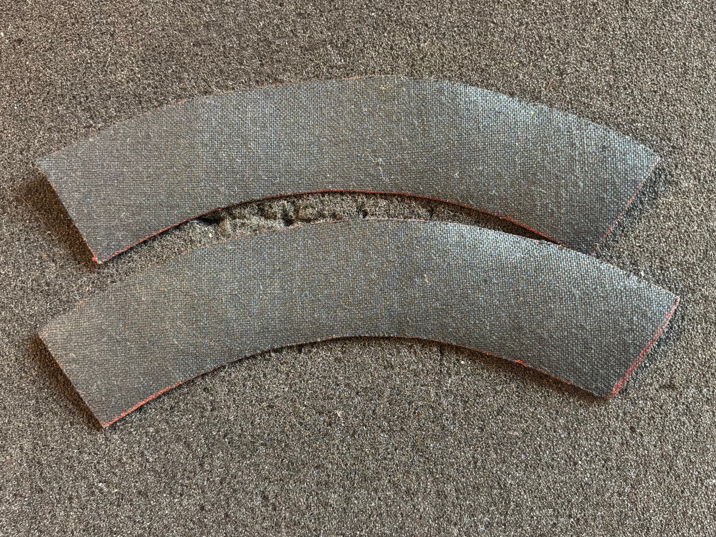 WW2 Printed DURHAM L.I shoulder titles, matching pair.