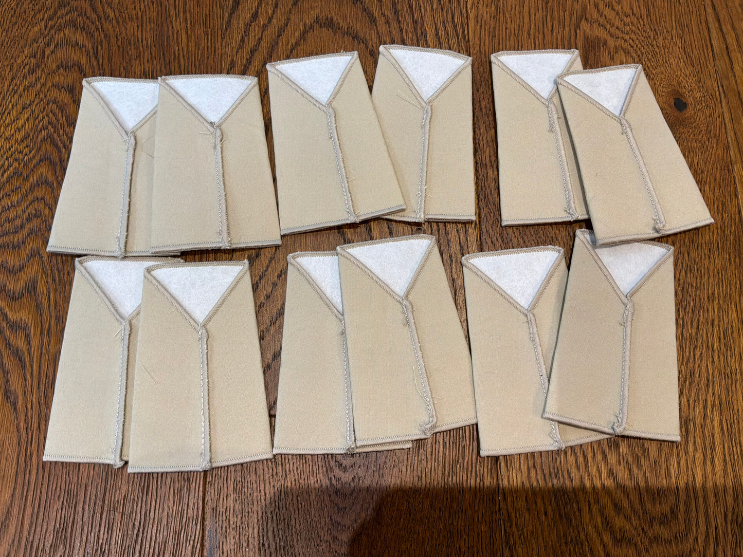 Royal Logistic Corps (RLC) rank slides in desert/tropical tan, subdued embroidery. 6 different rank pairs.