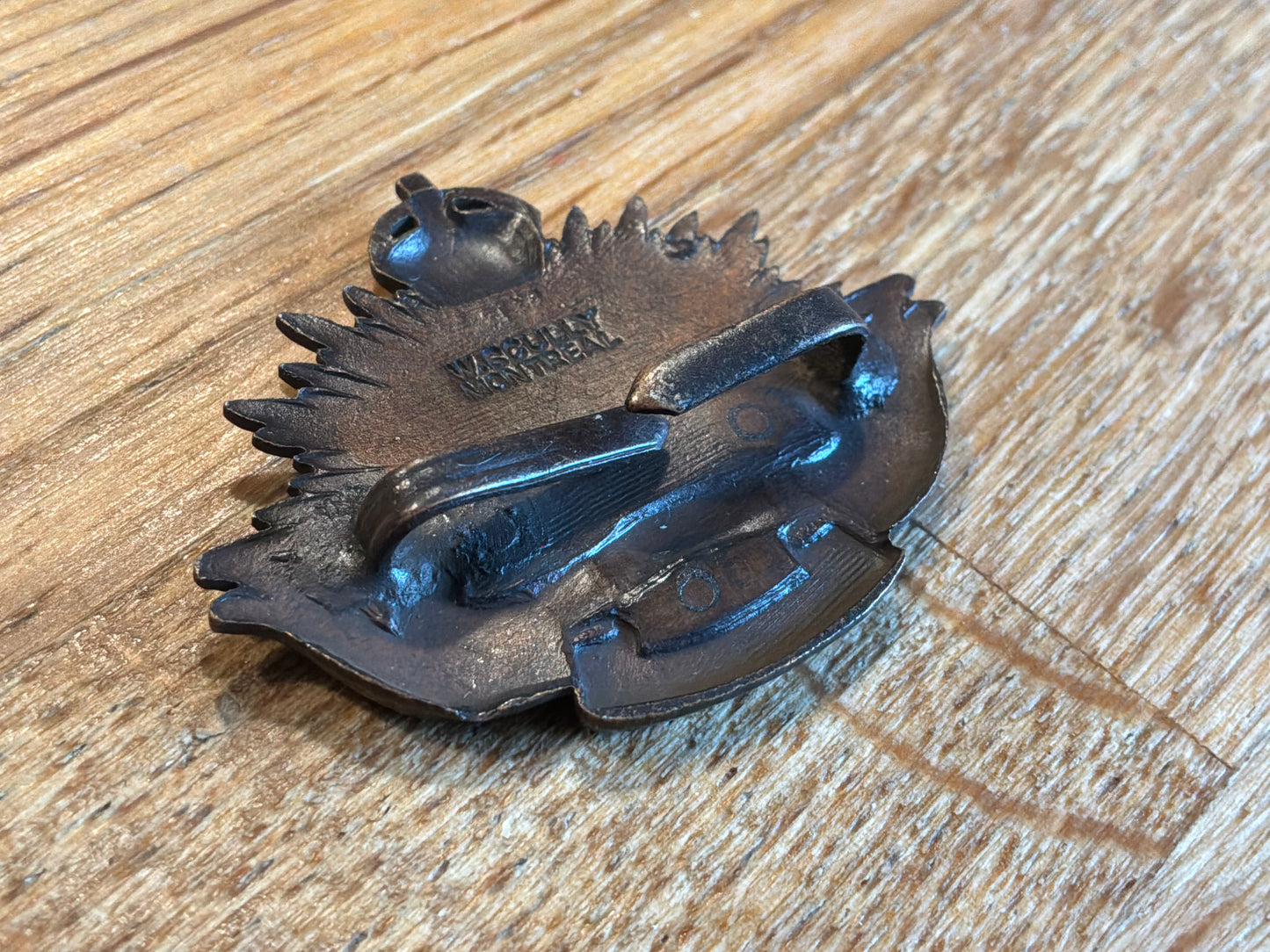 WW1 31st Battalion British Columbia Horse O.S.D cap badge by Scully.