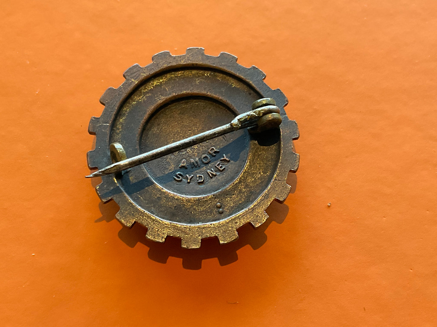 WW2 Australian Civil Construction Corps (CCC) lapel badge.