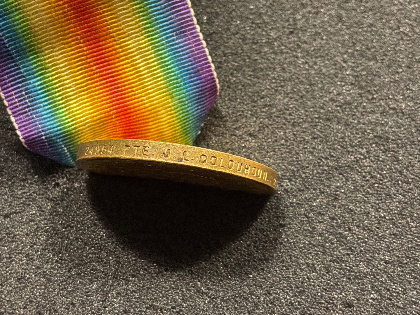 WW1 victory, J.L.COLQUHOUN 16th Bn, Royal Scots, from Edinburgh.
