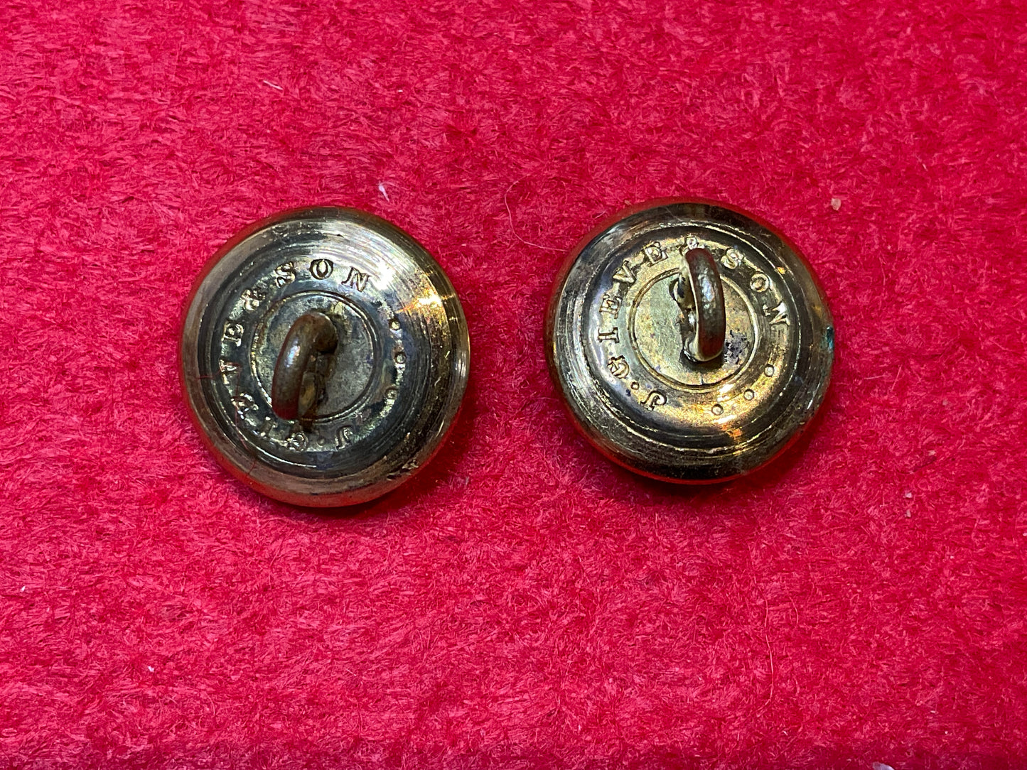 Victorian Royal Navy 15mm buttons by J.GIEVE & SON