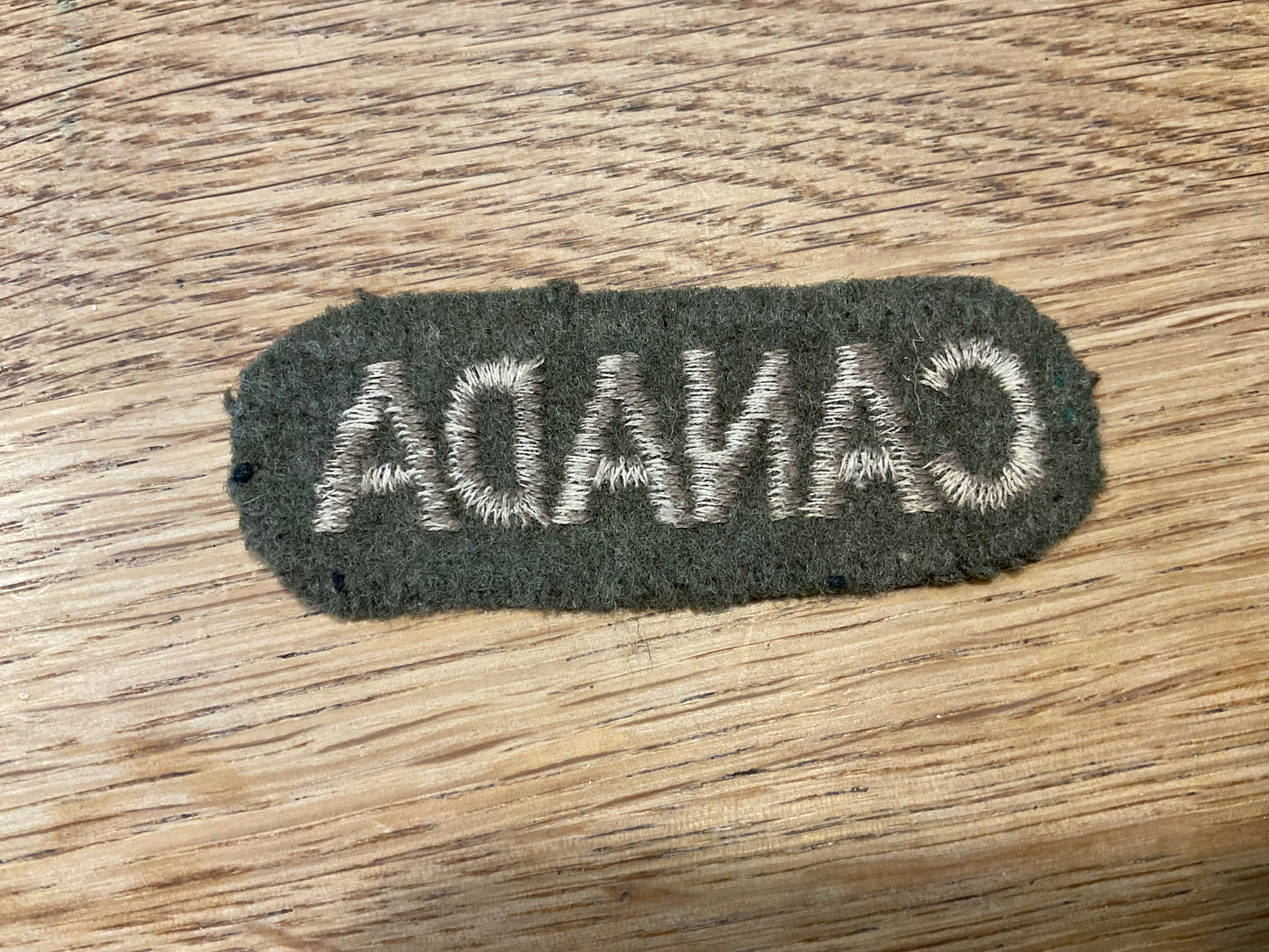 WW2 ‘CANADA’ cloth nationality title.