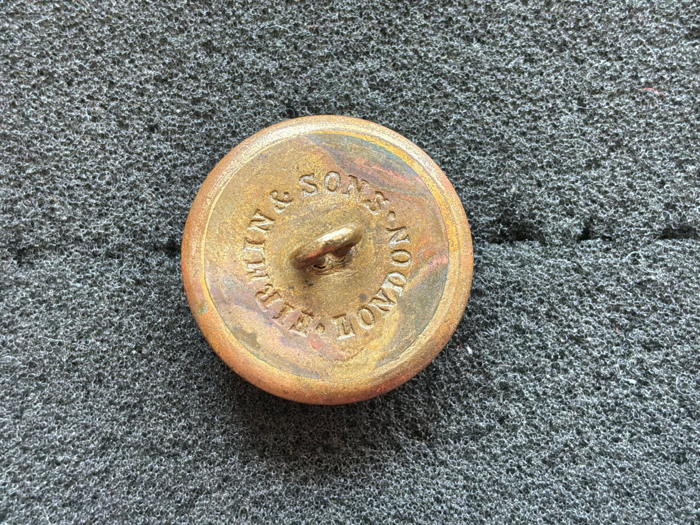 Post 1855 QVC Scots Guards Officers 2 part button.