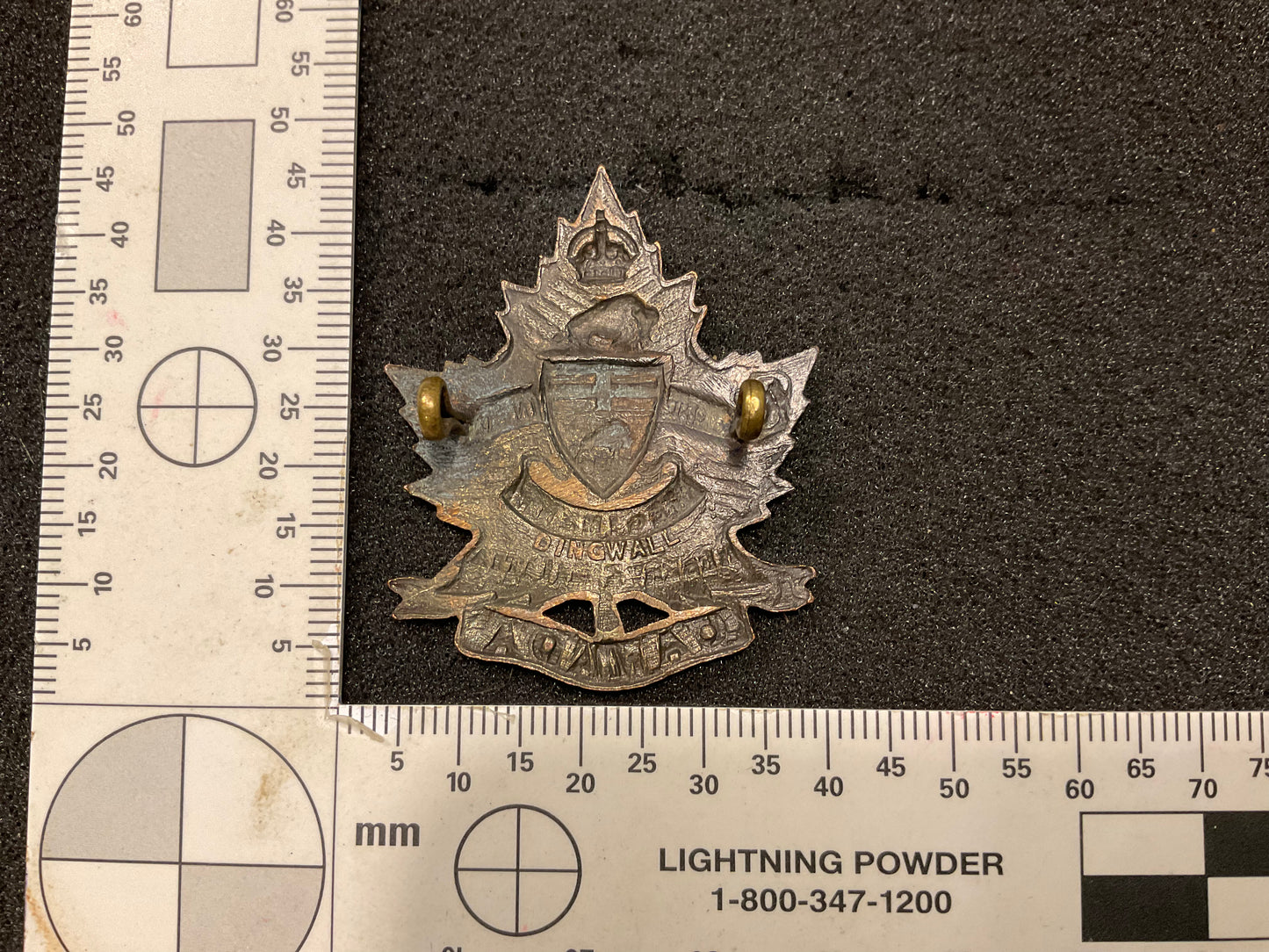 WW1 C.E.F Deloraine Reserve Infantry cap badge (very rare)