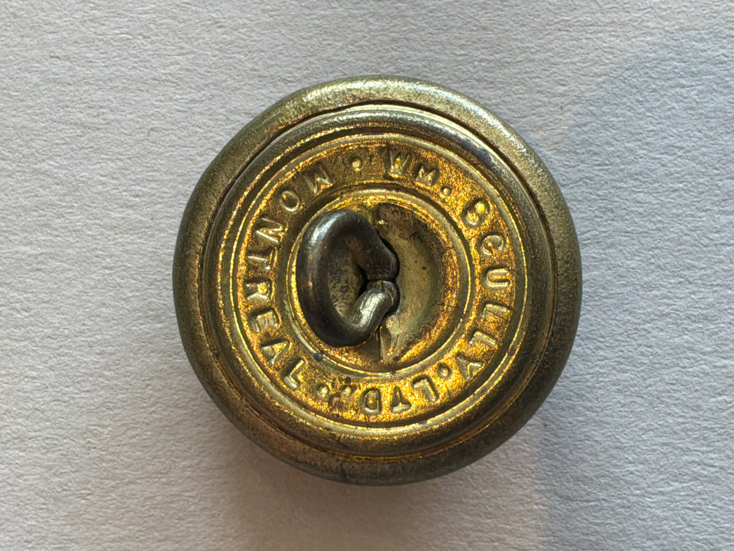 WW1 Lord Strathconas Horse, Royal Canadians large brass 25mm size button