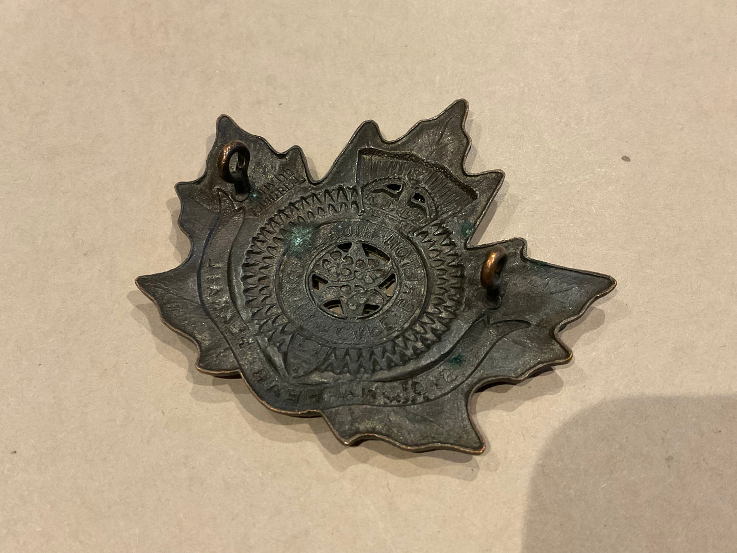 Cape Breton Highlanders, glengarry badge, 1949 issue by Scully.