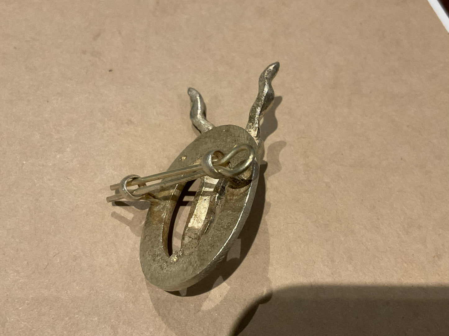 Sudan Kordofan Province Police silver cap or Pagri badge